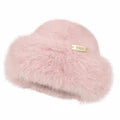 Faux Fur Peruvian Hat - Pink