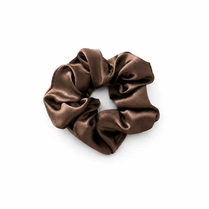 WS Silk Volume Scrunchie - Chocolate