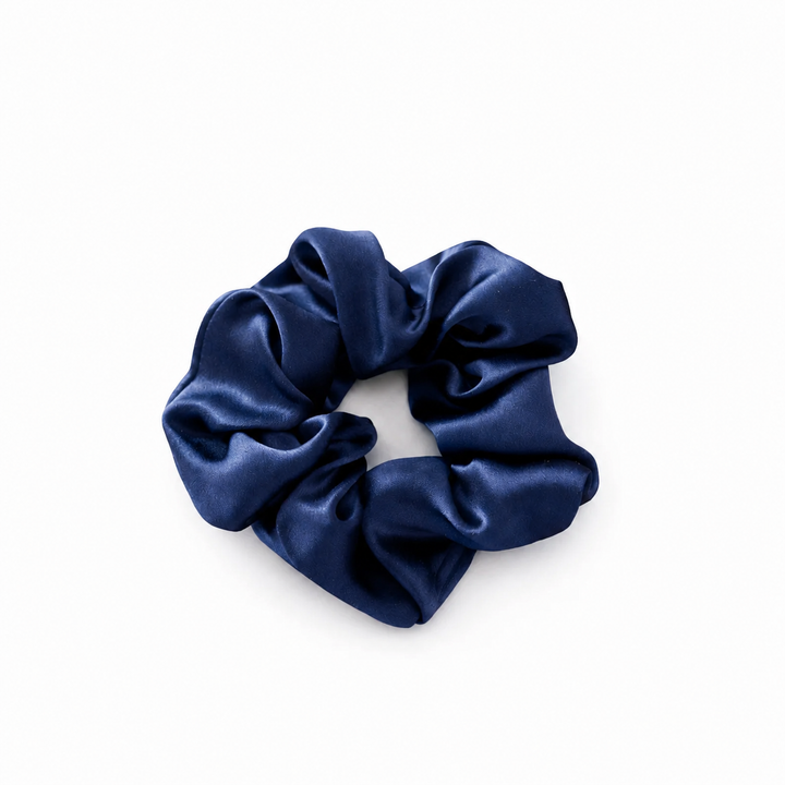 WS Silk Volume Scrunchie - Navy
