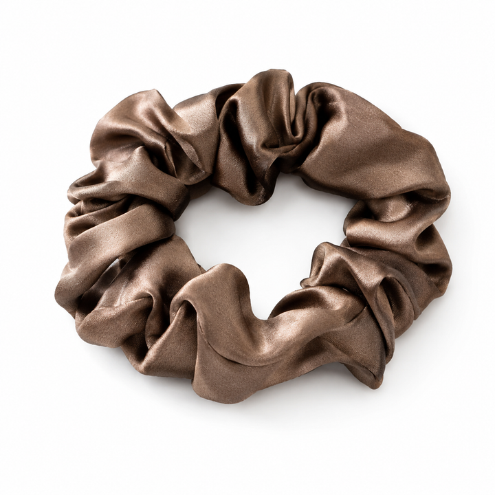 Silk Volume Scrunchie- Chocolate