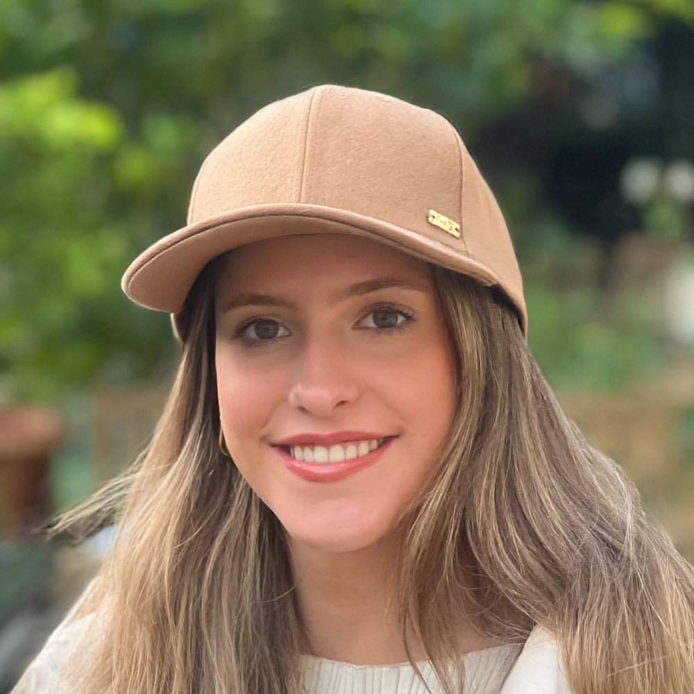 Woolblend Baseball Cap M in Camel Tania Hird Designs