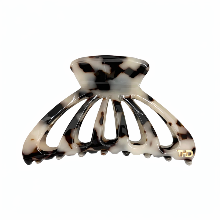 Large Premium Acetate Cutout Hair Claw in Light Turtle Tania Hird Designs