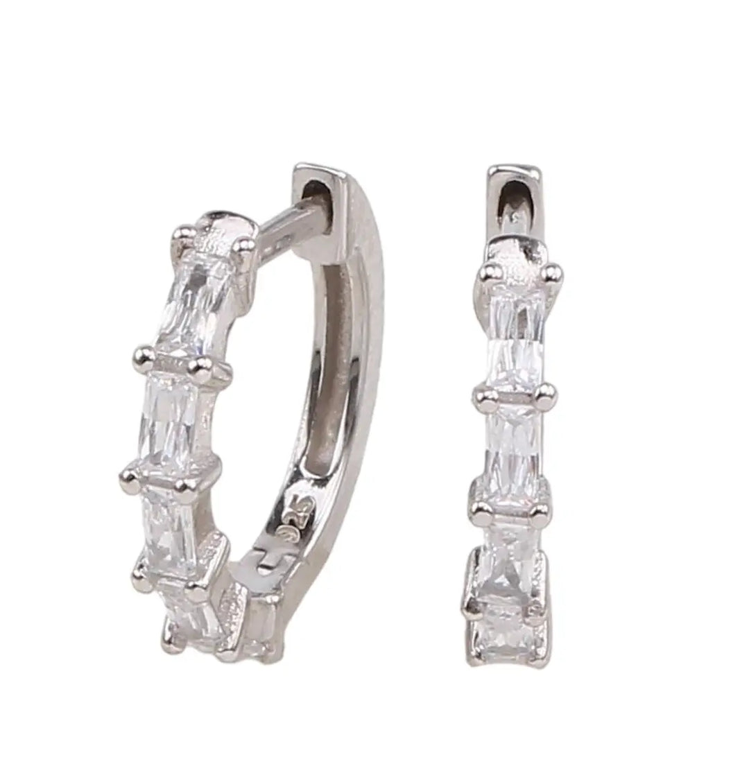 WS Sterling Silver Josie Earrings with Crystal Zirconias