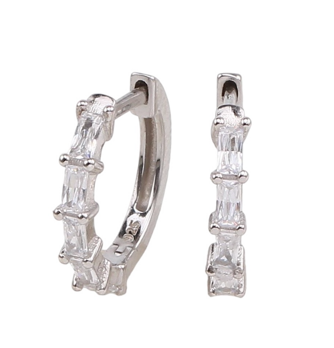 Sterling Silver Josie Earrings with Crystal Zirconias