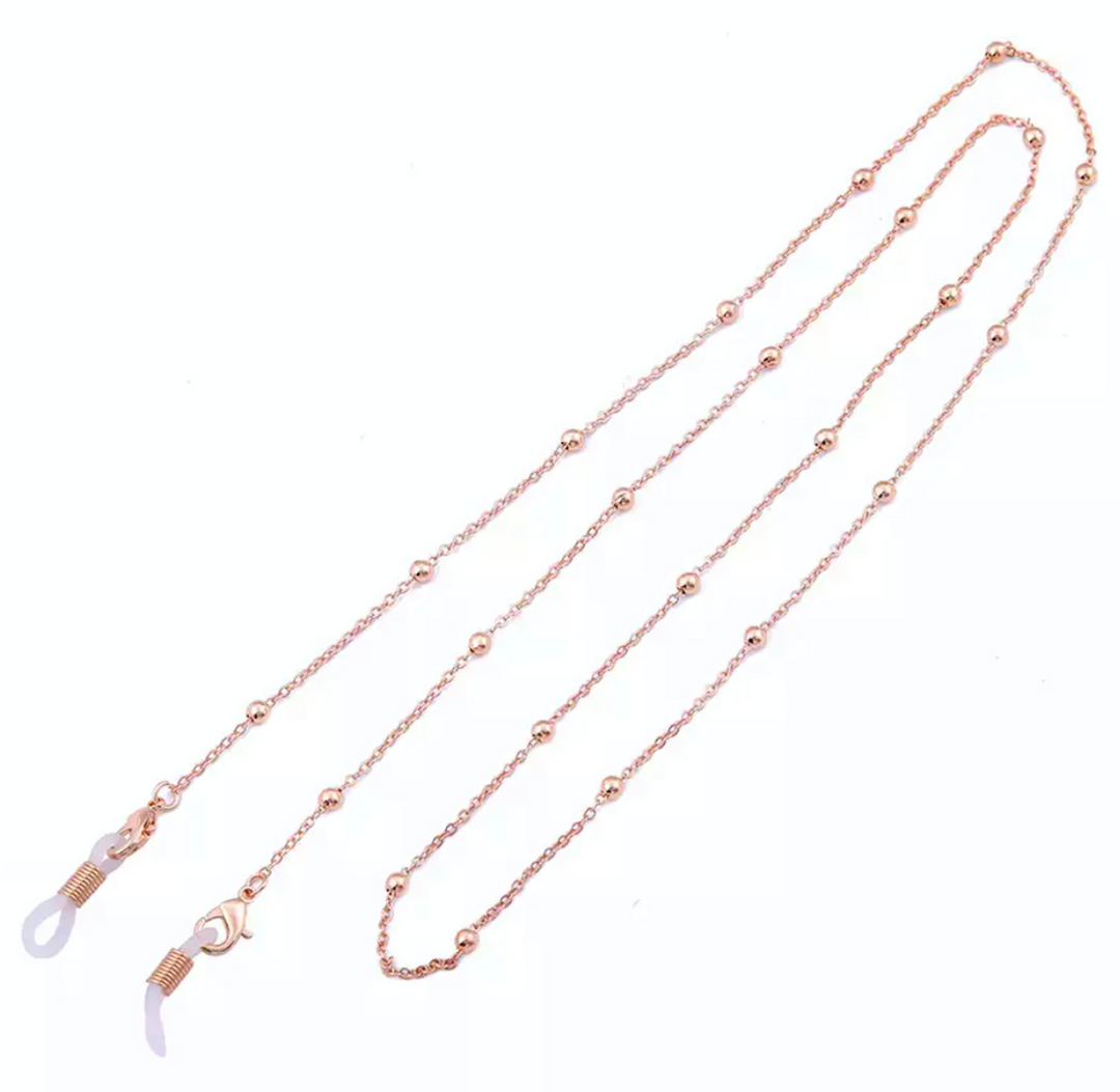 Glasses / Sunglasses/Mask  Chain metal - gold