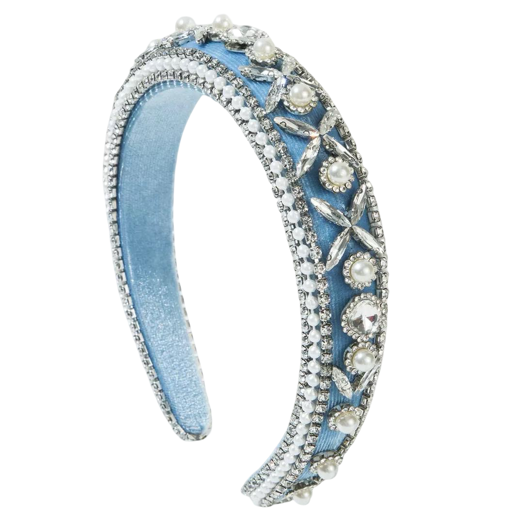 Annie Headband in powder blue