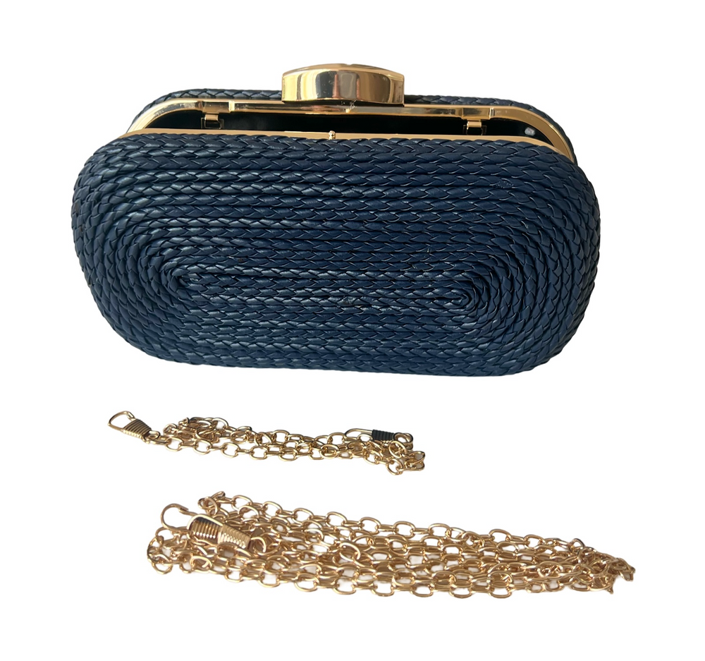 Felicity Coiled Rope Bag Navy