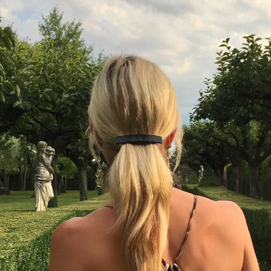 Acetate Barrette - PitchBlack