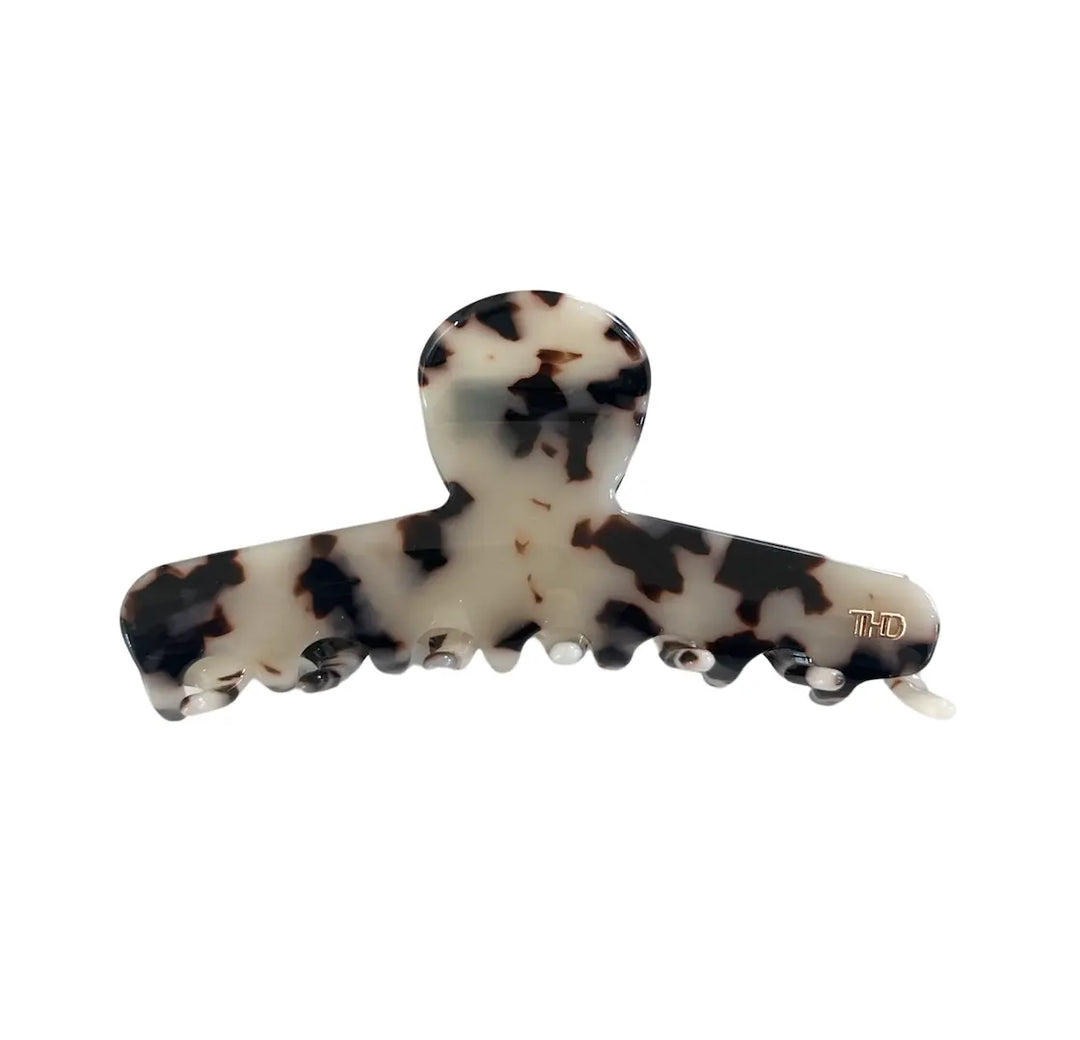 Acetate Line Hair Claw 11.5cm Light Turtle