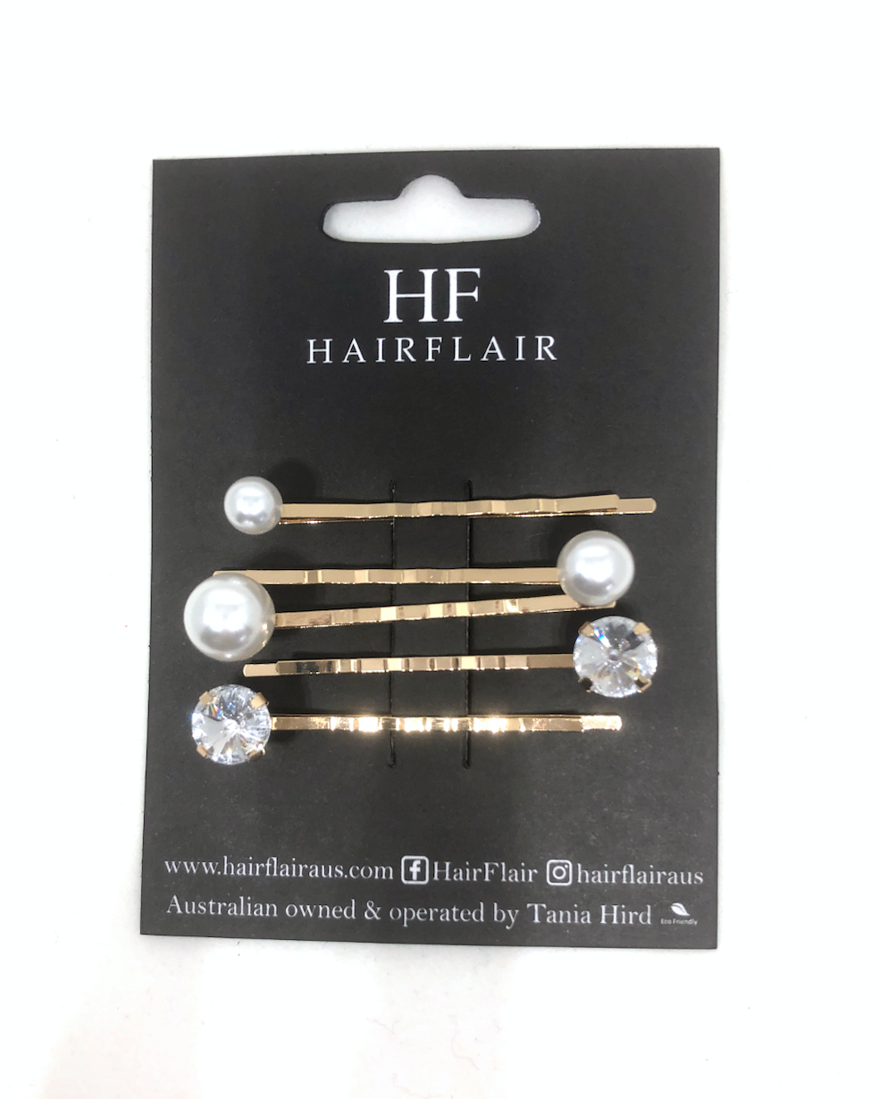 Hairpins - Pearls and Crystals