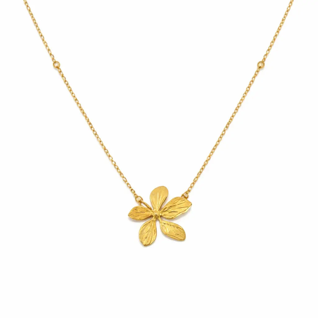 WS Shikira Gold Flower Necklace