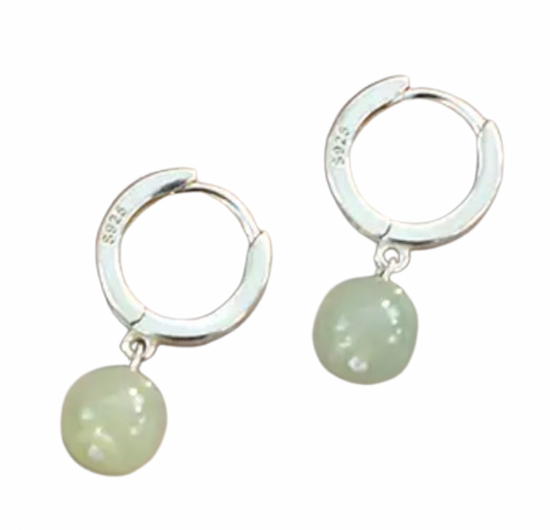 Drops of Jade Earrings