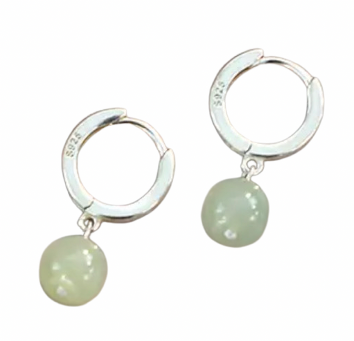 Drops of Jade Earrings
