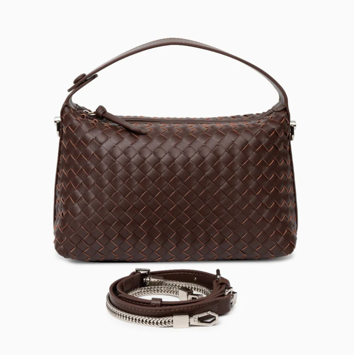 WS Irene Cowhide Bag -D Brown