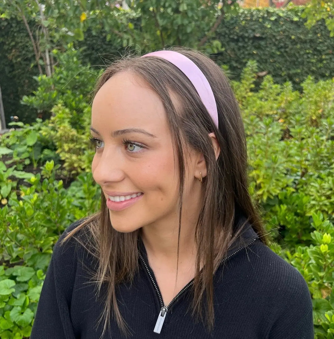 WS Headband Velvet - 3cm Pink 754523536255