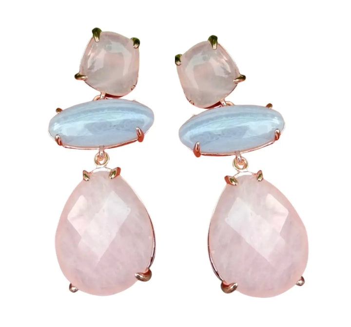 WS Belle Reve Rose Quartz Earrings - Hero