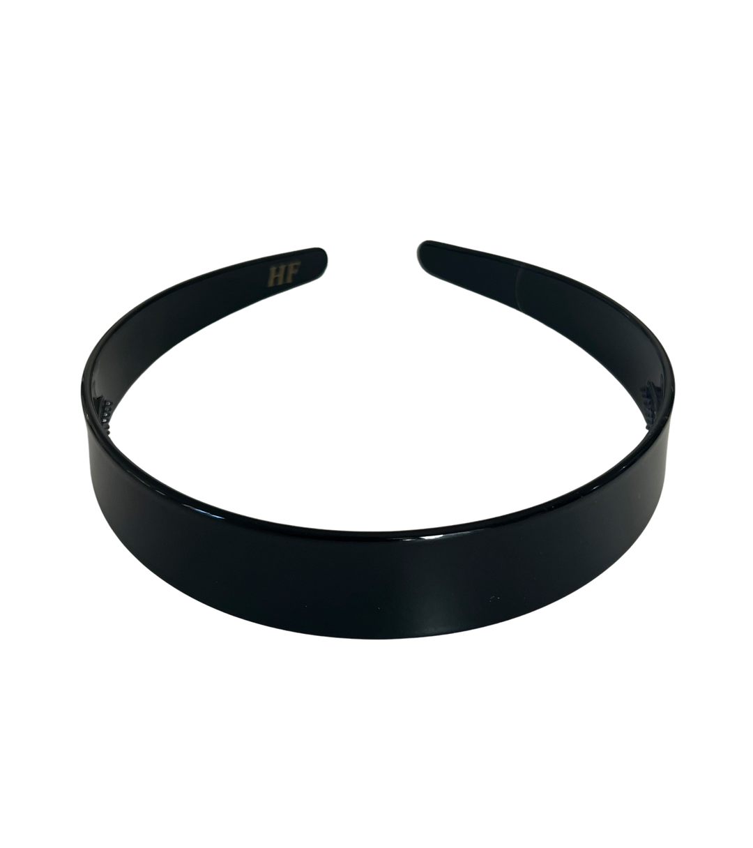 WS Acetate Headband -2.5cm Wide Black