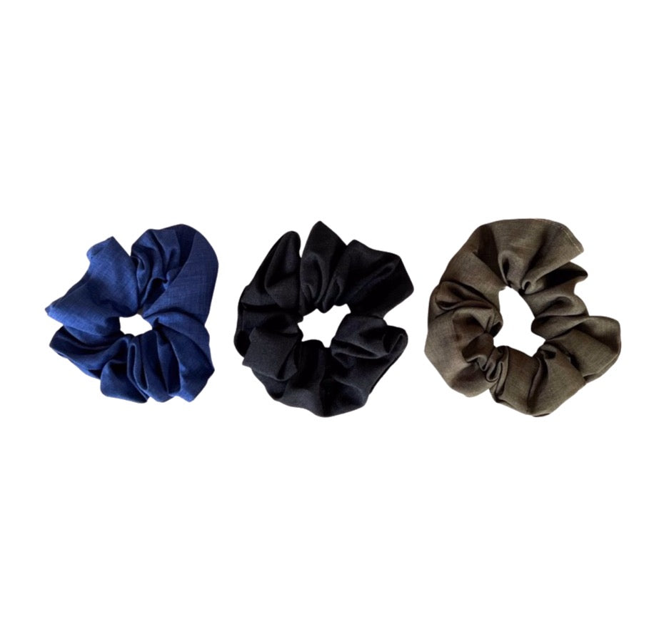 Volume Linen Scrunchy Pack - Winter
