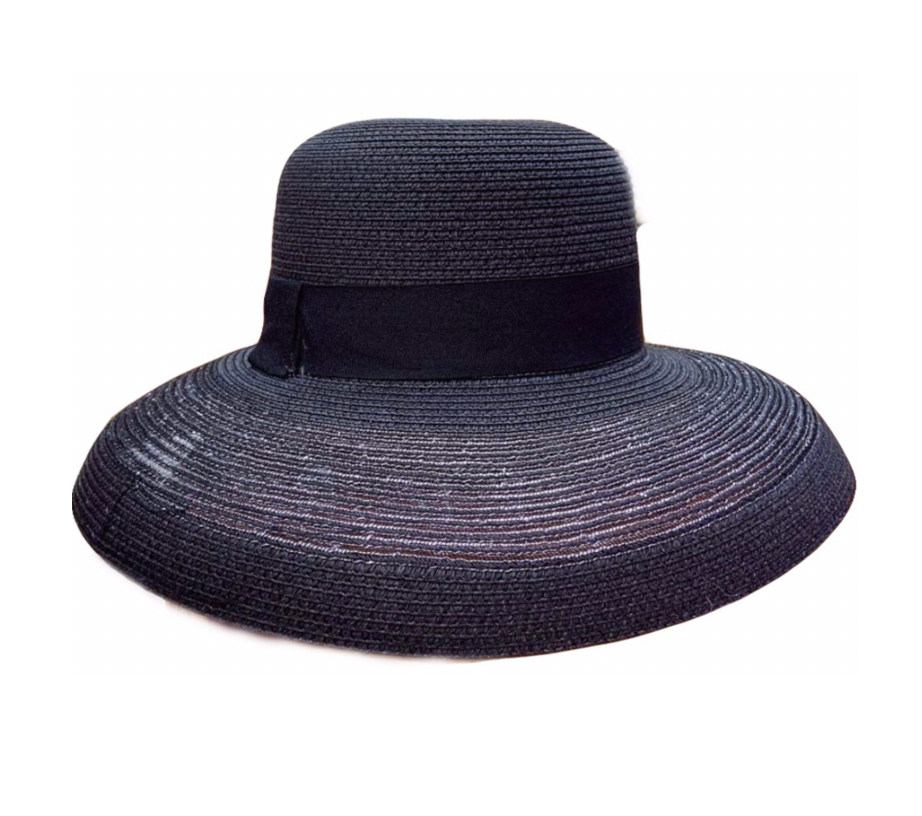 WS - Hepburn foldable Hat- Black 746935882556