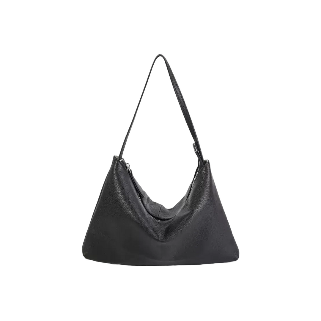 WS Seattle cowhide shoulder bag in Black Tania Hird Designs
