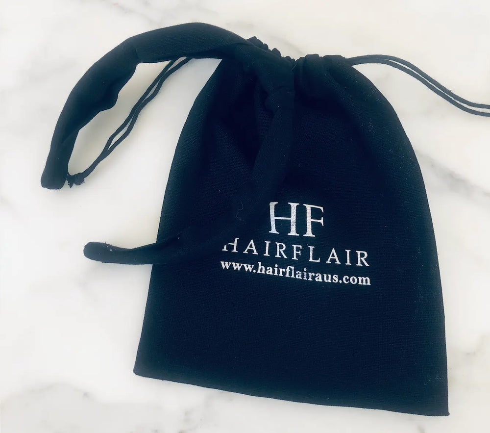 Headband- Linen Structured headband in Jet Black