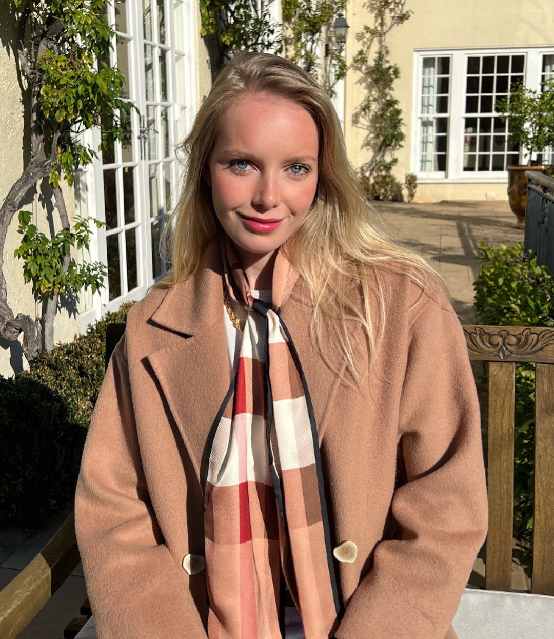 Neckscarf / Hairscarf - Brown nouveau