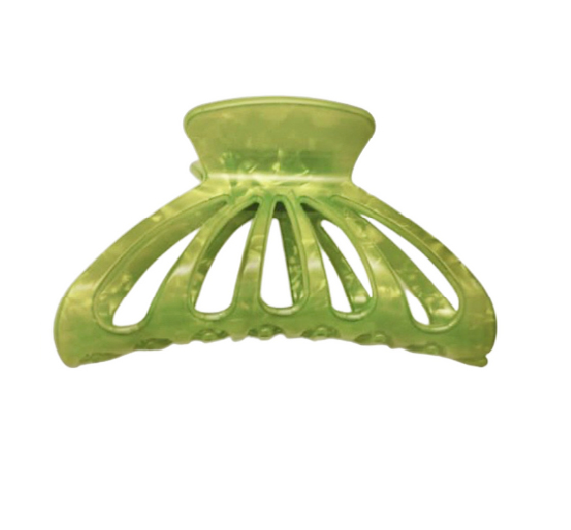 WS - Acetate Large Claw - Pearl Green