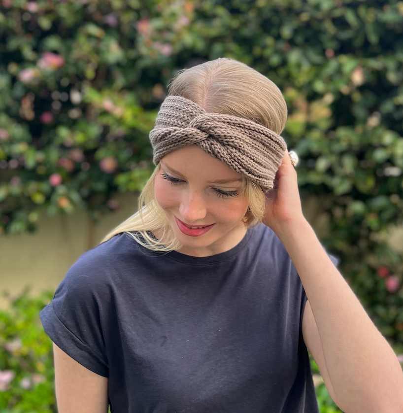 Knitknot Headband - Brown