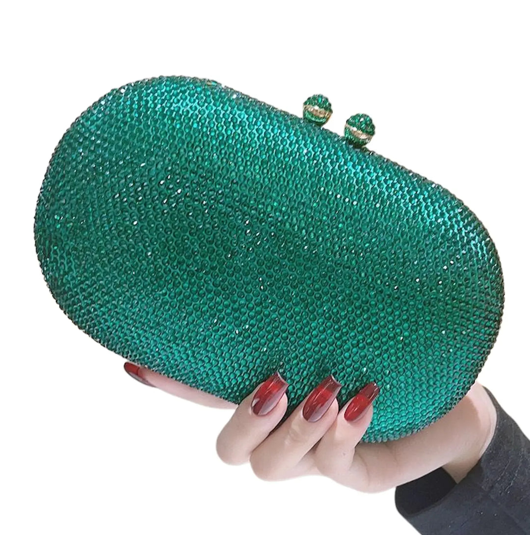 Ella Clutch Hand Bag - Green
