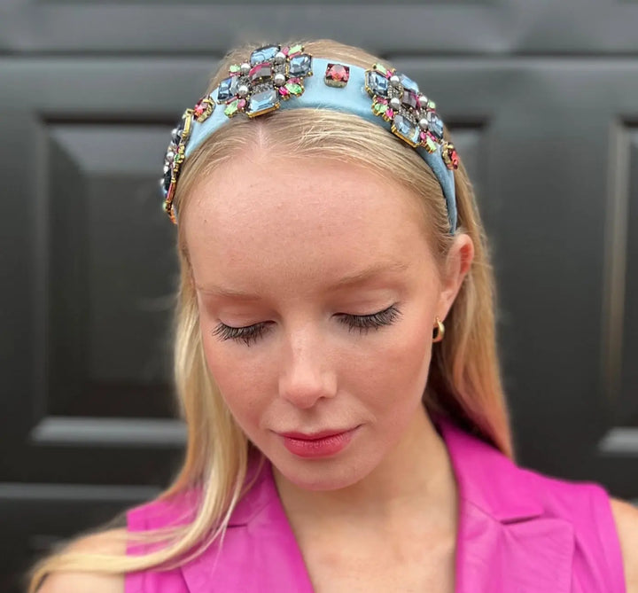 Headband Bling -Dolce Blue