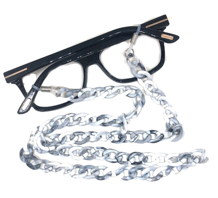 Glasses / Sunglass Chain in Grey and White