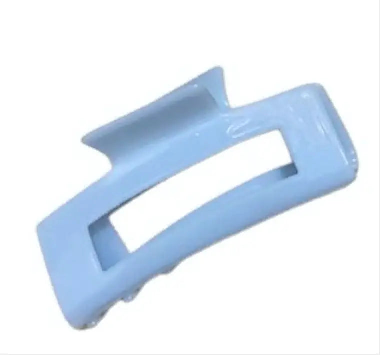 Oversized Acetate Rectangular Hair Claw in Glacier Lake 757953171461