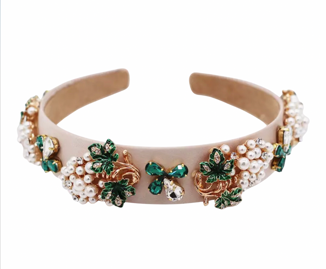 WS Premium Handmade Harvest  encrusted Headband - 754523535333