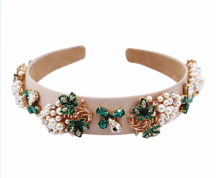 WS Premium Handmade Harvest  encrusted Headband - 754523535333