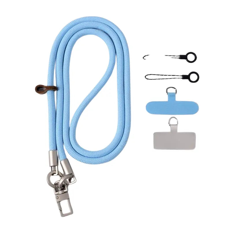 WS Premium Rope Crossbody Phone Strap - Azure Blue - Hero