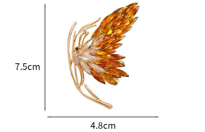 Fire Butterfly brooch