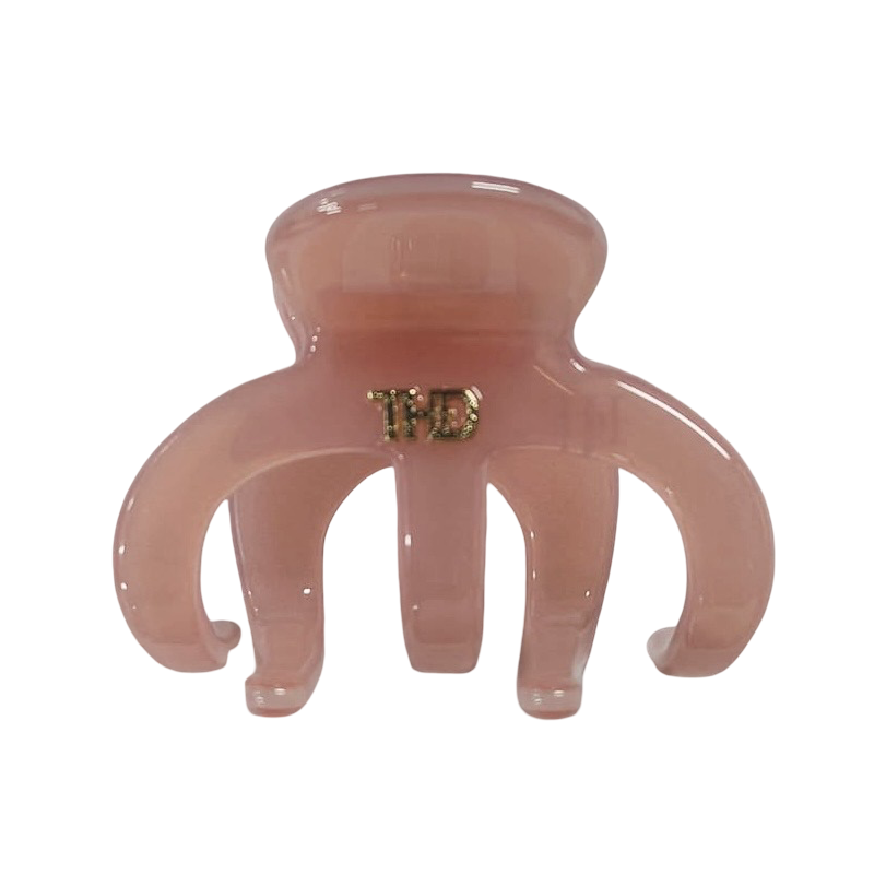 Medium Octopus Hair Claw - Crystal Rose