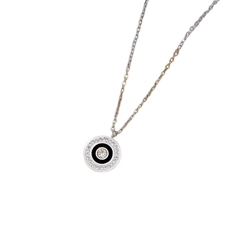 Evil Eye Titanium Bracelet - Silver