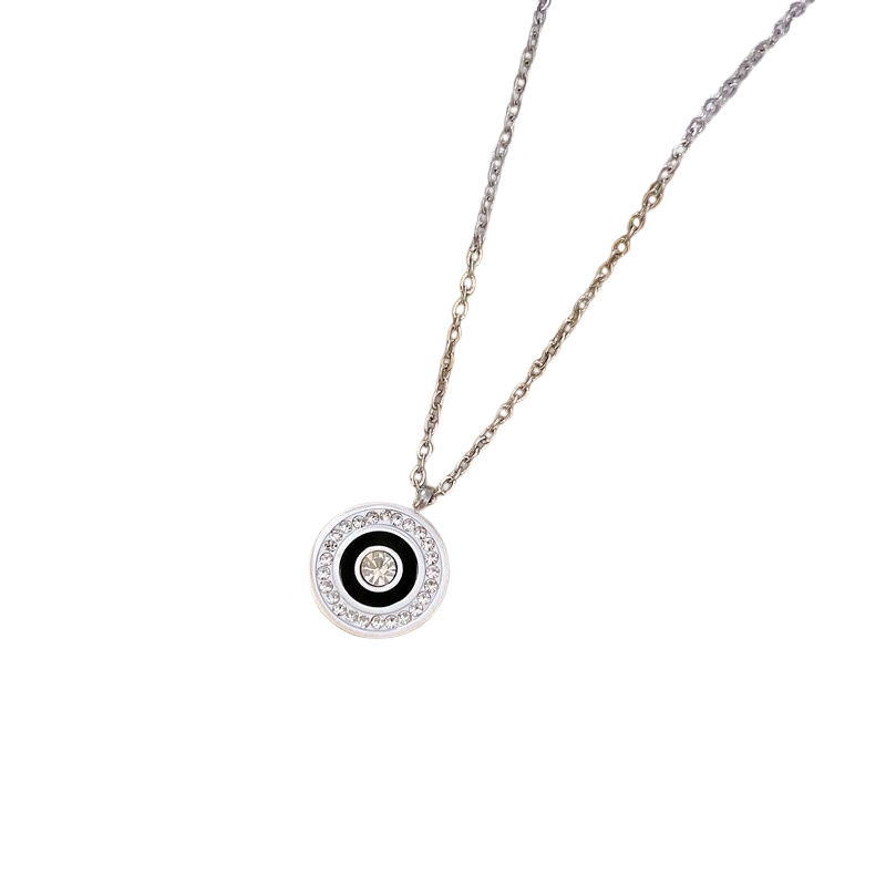 Evil Eye Titanium Bracelet - Silver