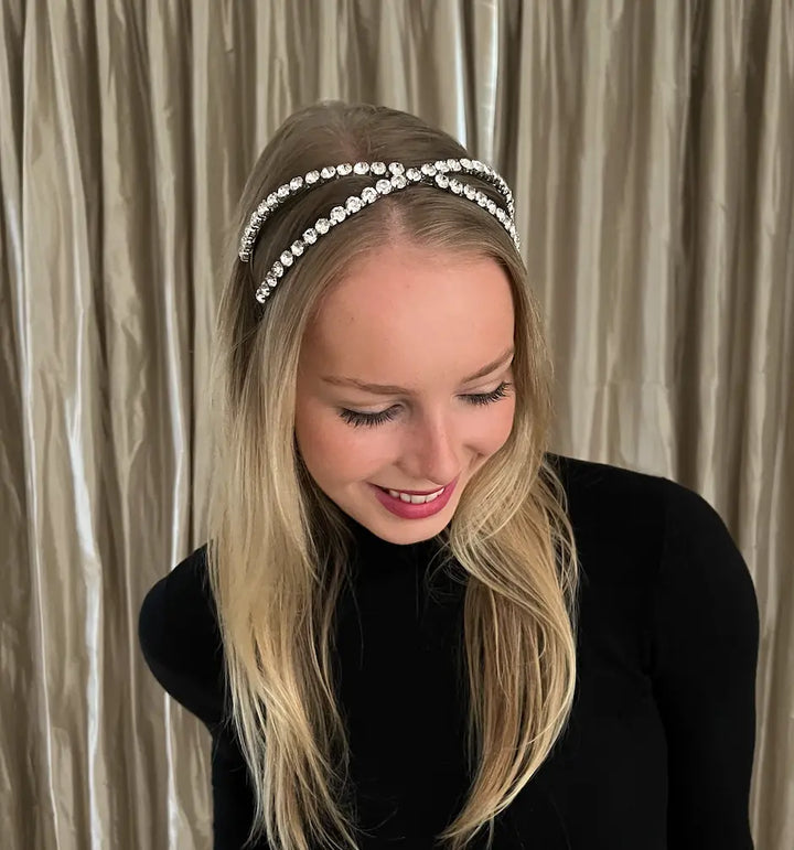 Headband Bling Exes Headband Silver