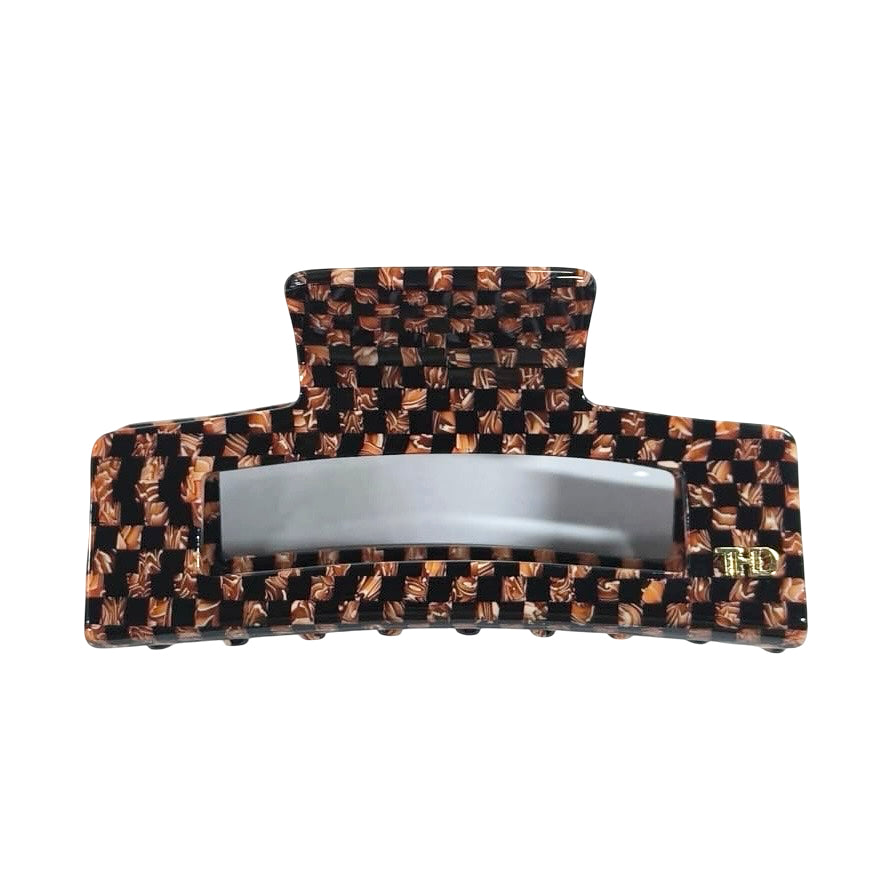 Acetate Large Rectangle Hair Claw - Copper / Brown Tania Hird Designs