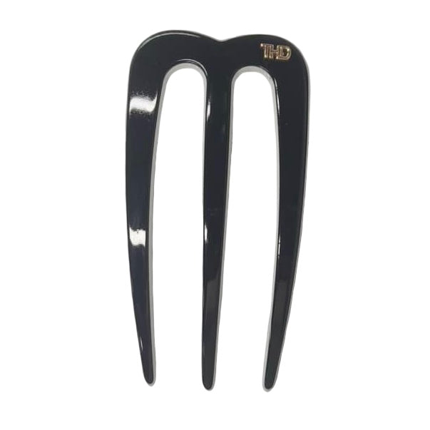 WS- Acetate Chignon/ M Pin - Black