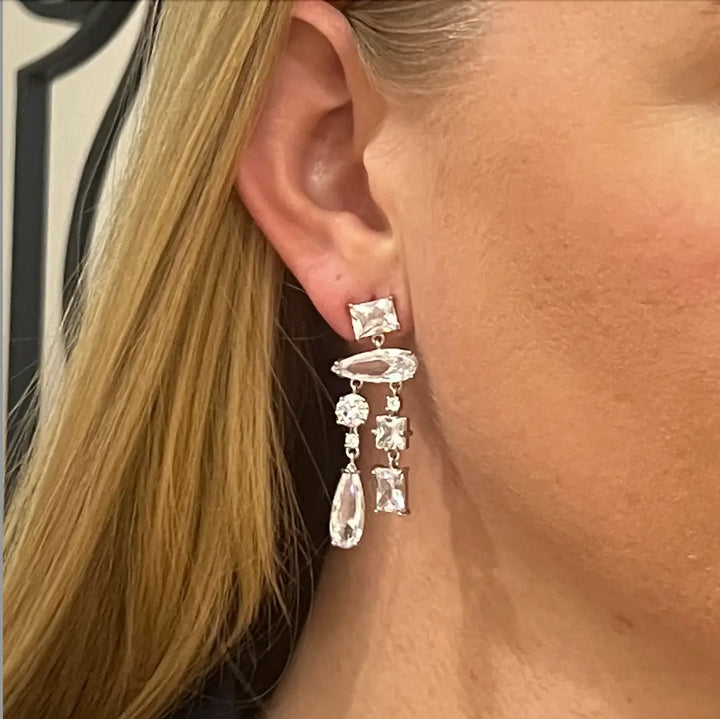 Fontaine Earrings - Crystal