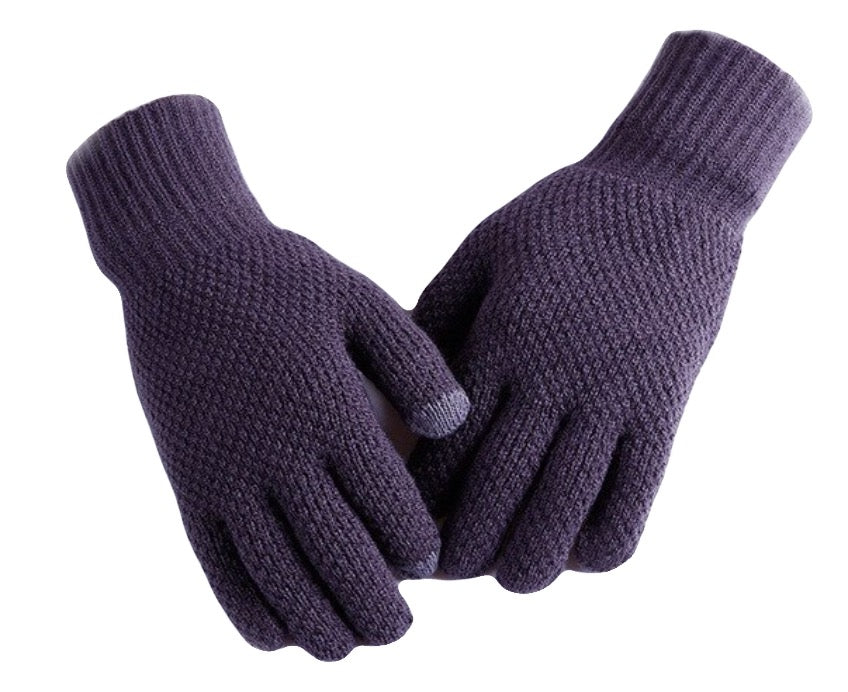 WS - Mens Woolblend Touchscreen gloves - Dark Grey 754523535043