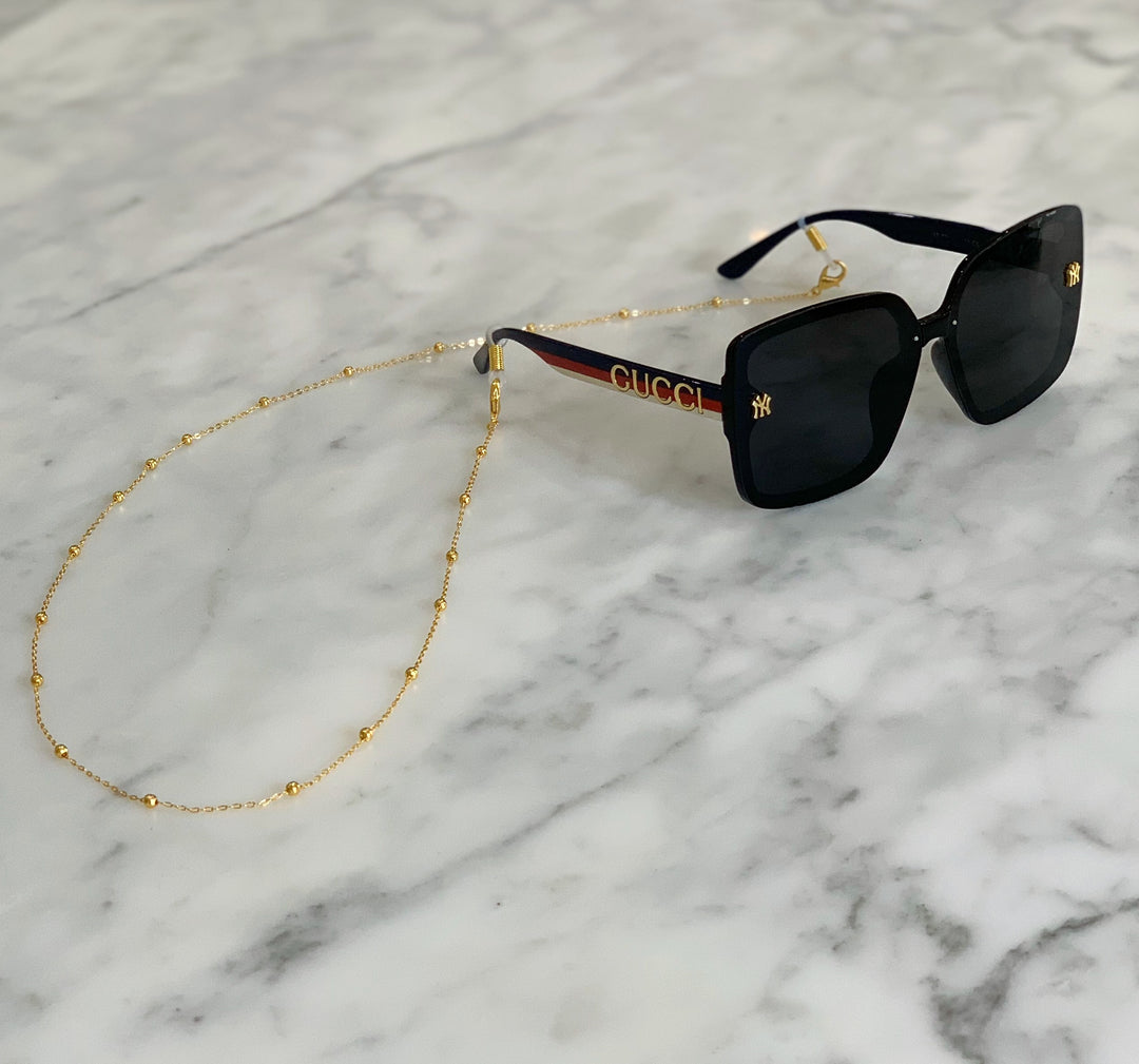 Glasses / Sunglasses/Mask  Chain metal - gold