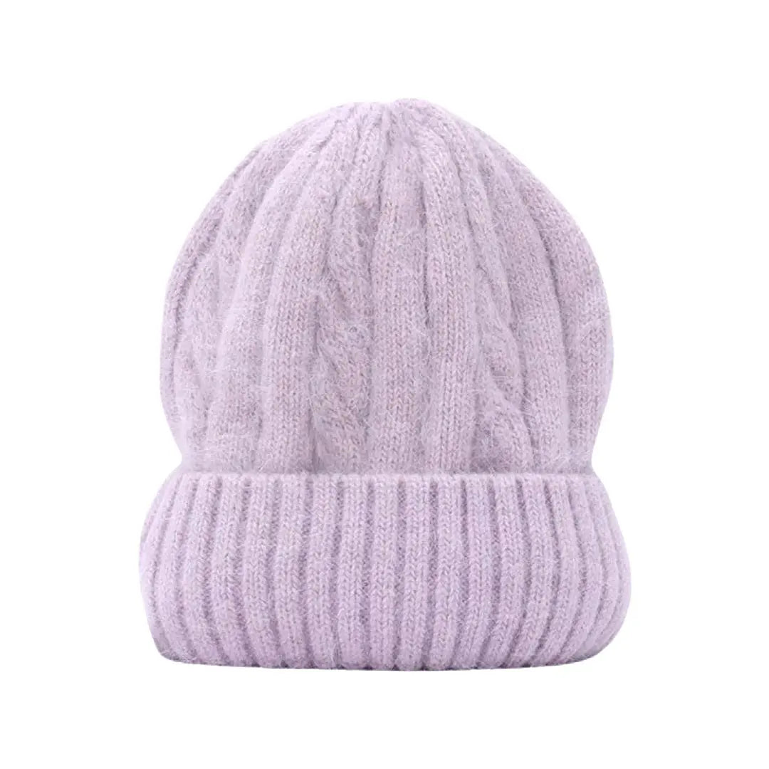 WS Cable Beanie - Purple