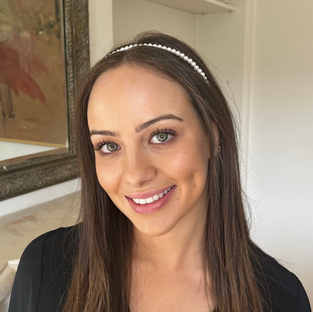 WS - Headband - White Faux Pearl Slim