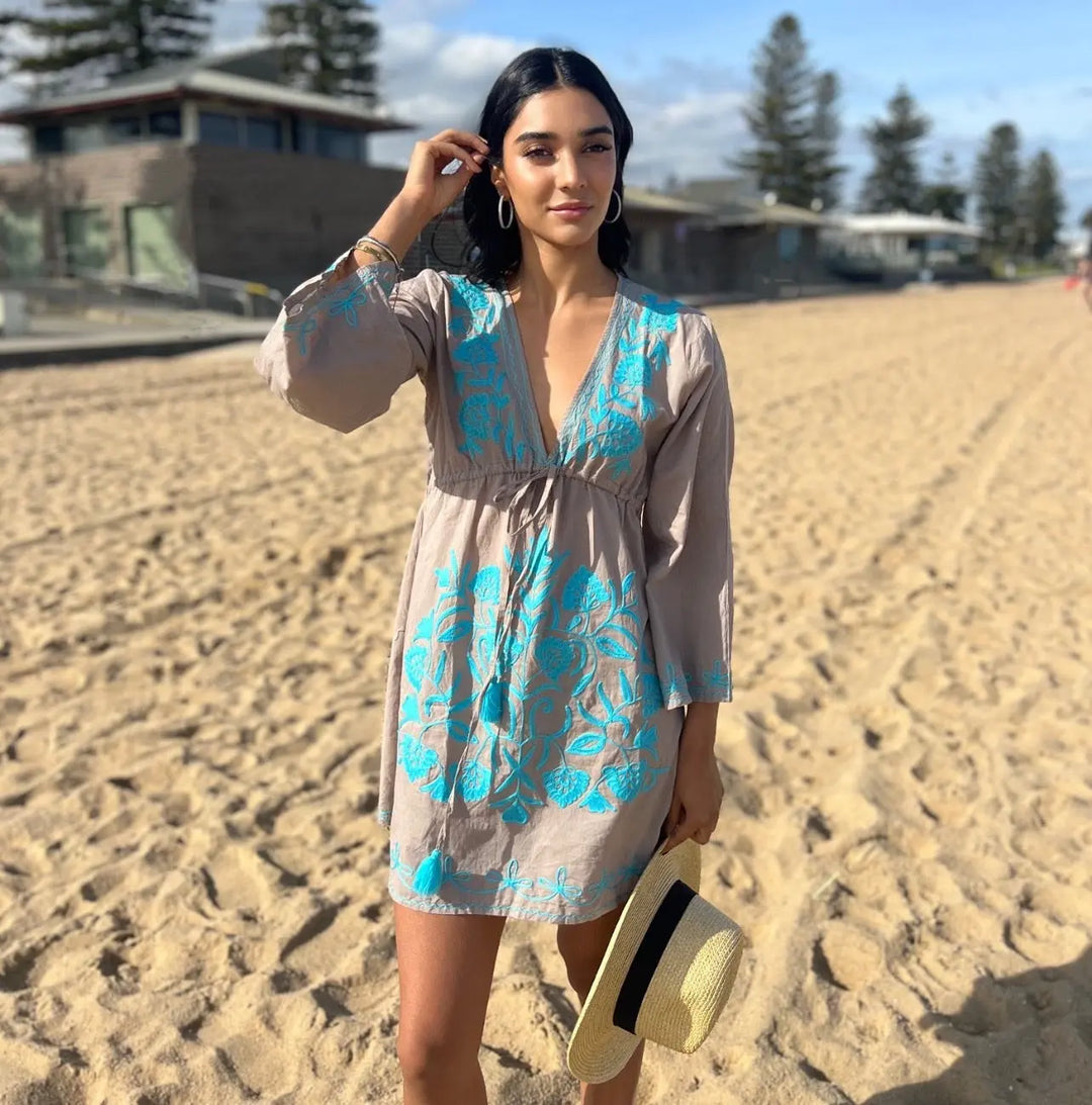 'Amelie' Dress in French Linen