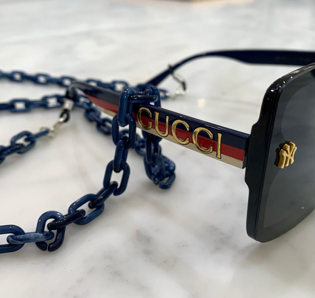 Glasses / Sunglass Chain - Blue & SIlver