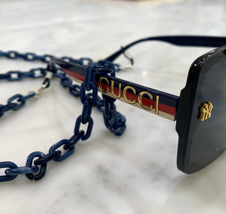 Glasses / Sunglass Chain - Blue & SIlver